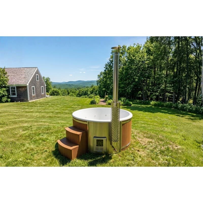 Hottub met interne kachel Acryl kuip