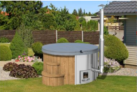 HOTTUB DELUX MET GEÏNTEGREERDE KACHEL 1150 L – 200 CM